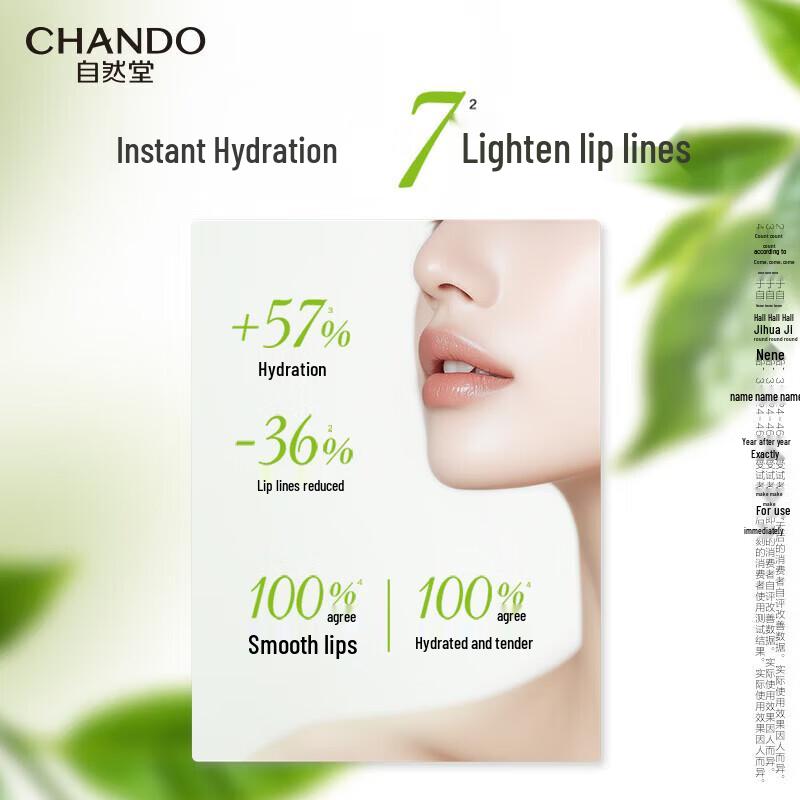 CHANDO Tea Extract Green Tube Lip & Hand Care Set