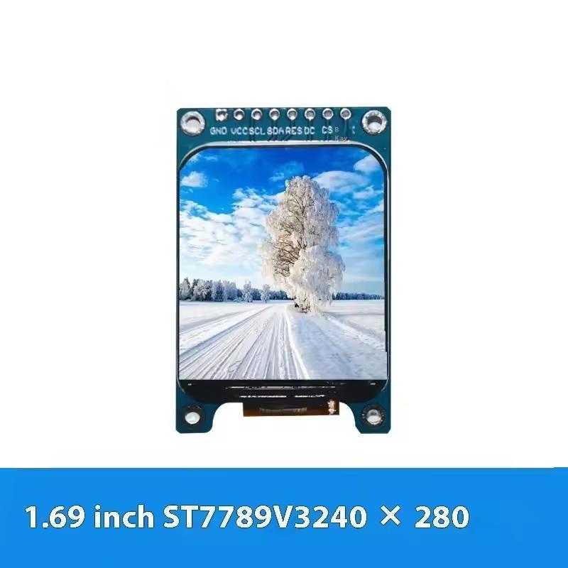 1.69 Inch IPS Color LCD Display Screen Module ST7789 Driver SPI Interface for Portable Electronic Product Design