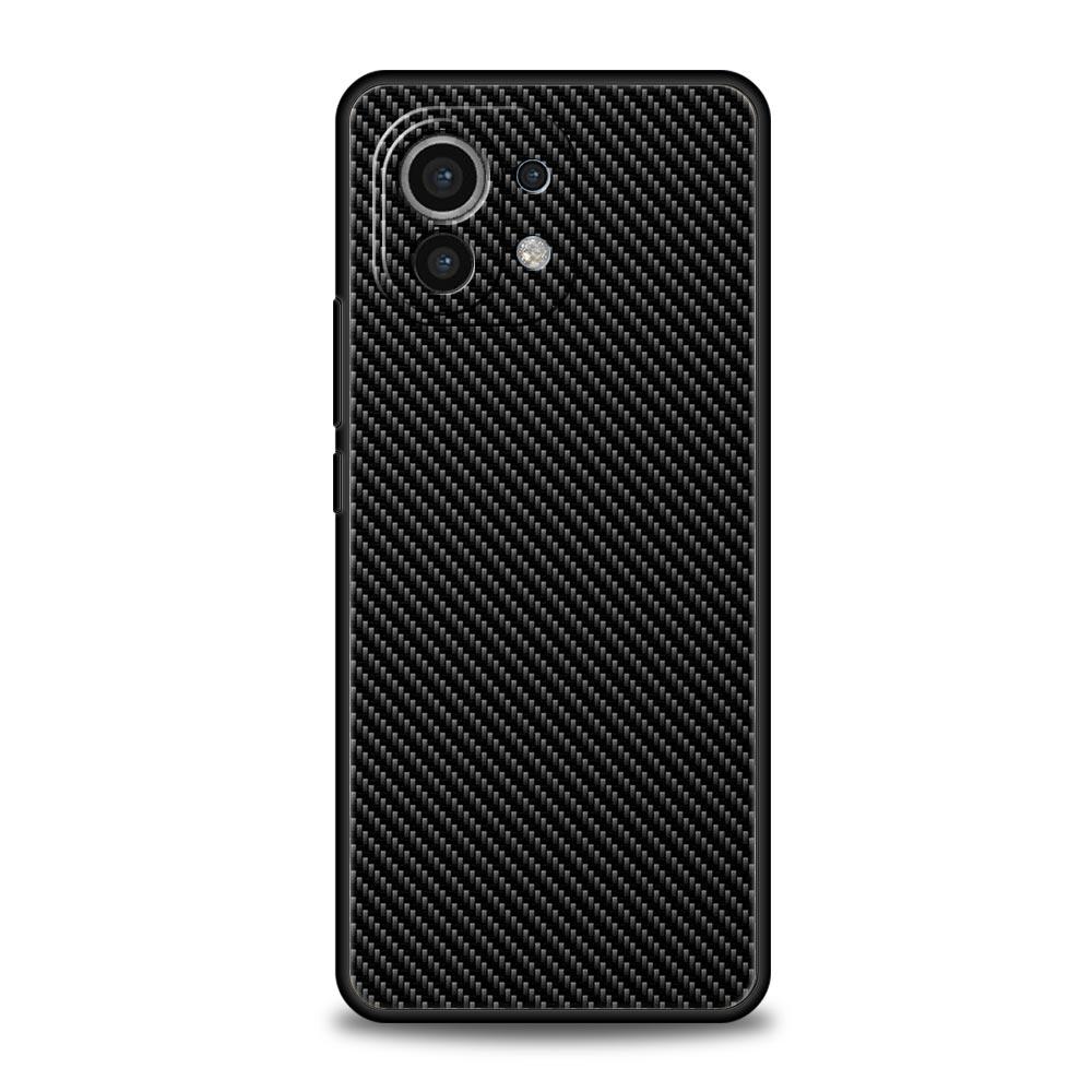 Phone Case For Xiaomi 13 12 11 Lite 12T 11T 10T 9T Mi Poco M4 M3 X4 X3 Pro F4 F3 GT 5G Cover Black Silicone Shell Carbon Fiber