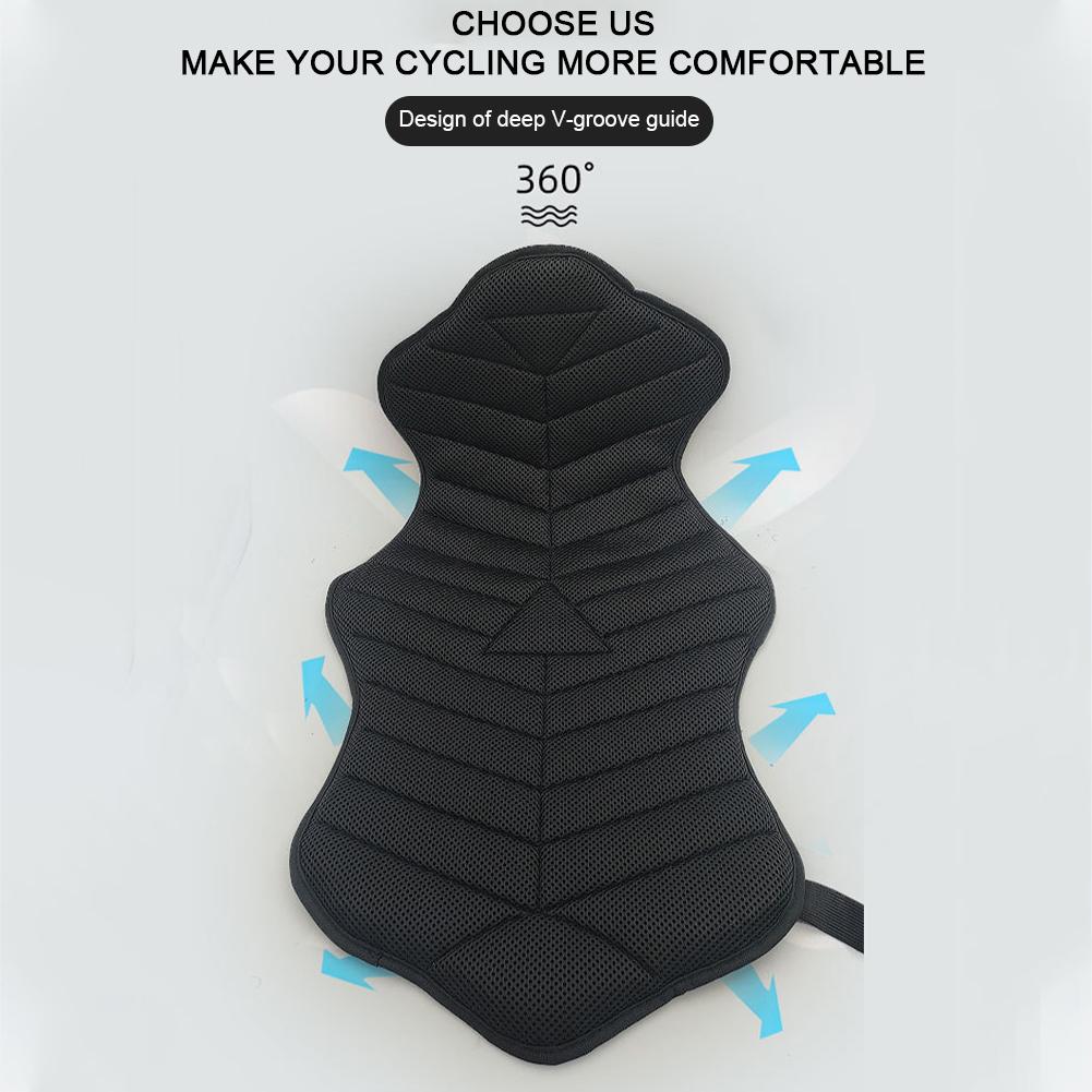 Motorcycle Seat Cushion Sunscreen Motorcycle Seat Cover Waterproof 3D Air Seat Cushion Cover Breathable Motorbike Accessories