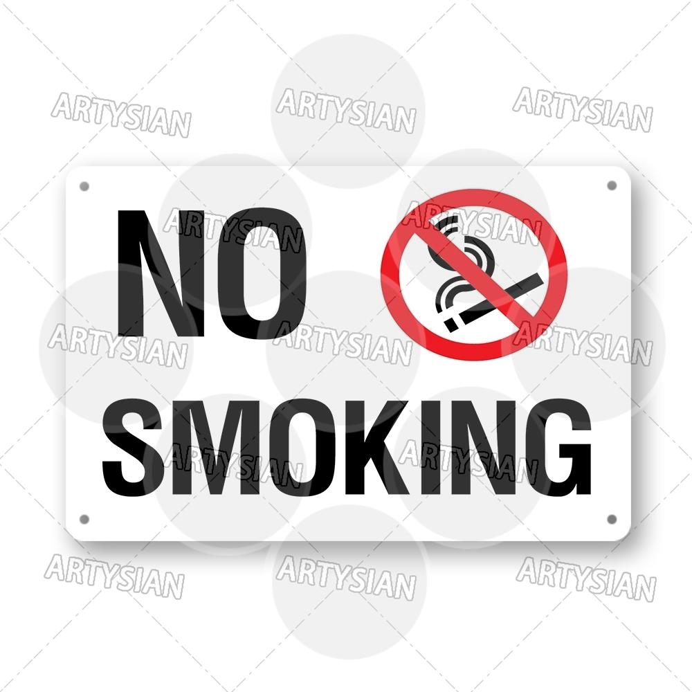 No Smoking Metal Sign Smoke Free Prohibition Warning Sign No Vaping Smokefree Plaque