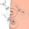 Topaz Set White Pendant Earrings Jewelry Necklace Gemstone  Blue