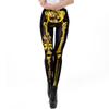 Halloween 3D Skull Print Pants Halloween 3D Skull Print Ankle Tight Leggings