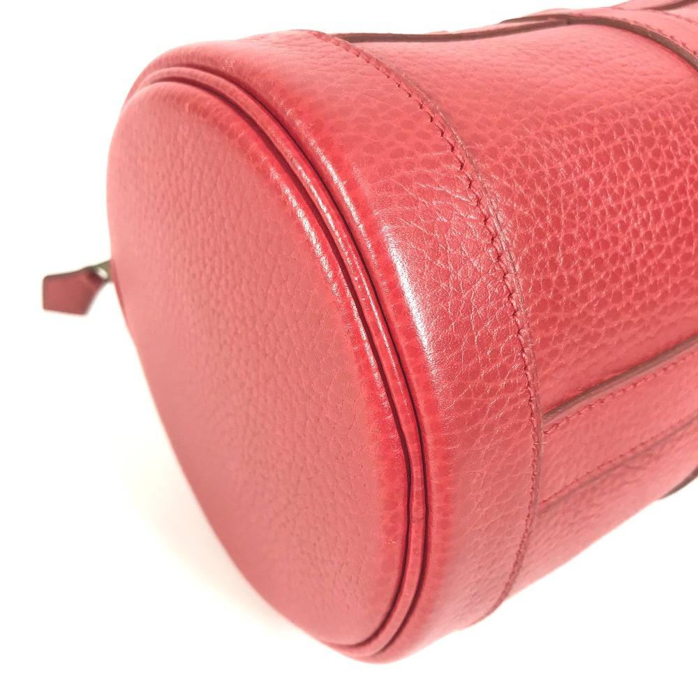 Hermes Vintage Mini RD Cylindrical Hand Bag Ardennes Red