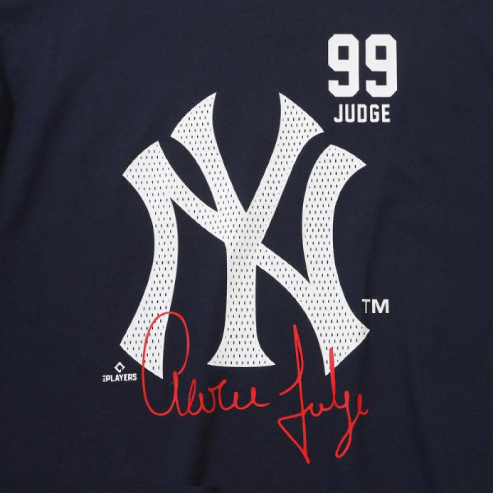 New Era New York Yankees T shirT Player signaTure Navy