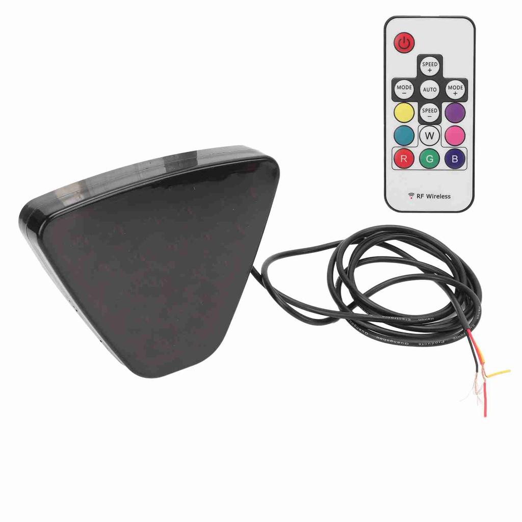 Universal LED Tail Lamp Colorful Multifunction Rear Stoplight Backup Light with Remote Control for Car