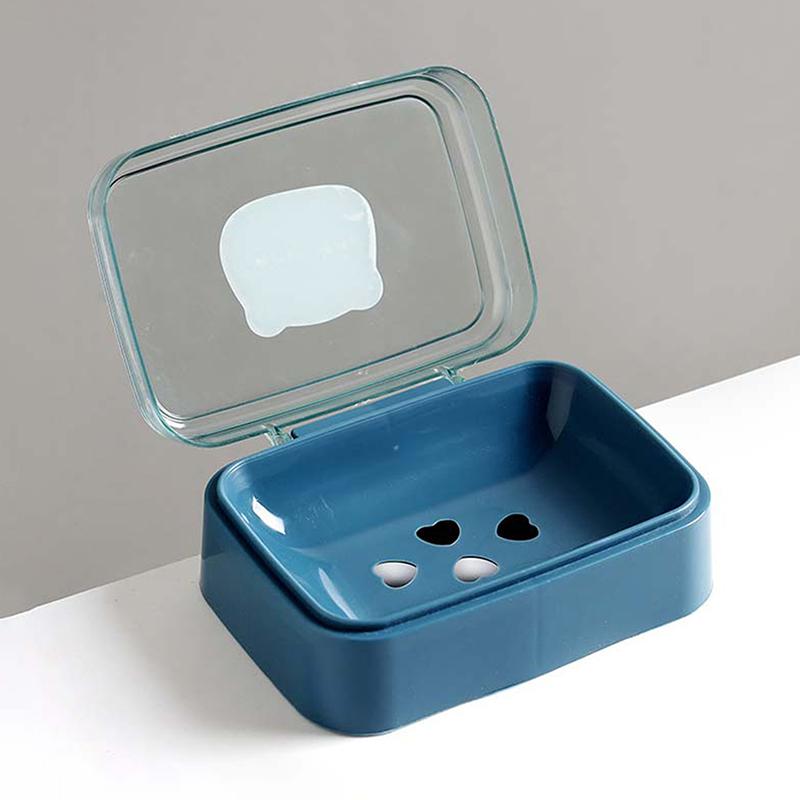 Bathroom Soap Dish With Lid Home Plastic Soap Box Keeps Soap Dry Soap Dish Travel Portable Soap Tray Soap Storage Container