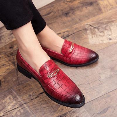 Men's Spring Leather Loafers: British & Korean Casual Slip-On Shoes for Business & Versatile Style