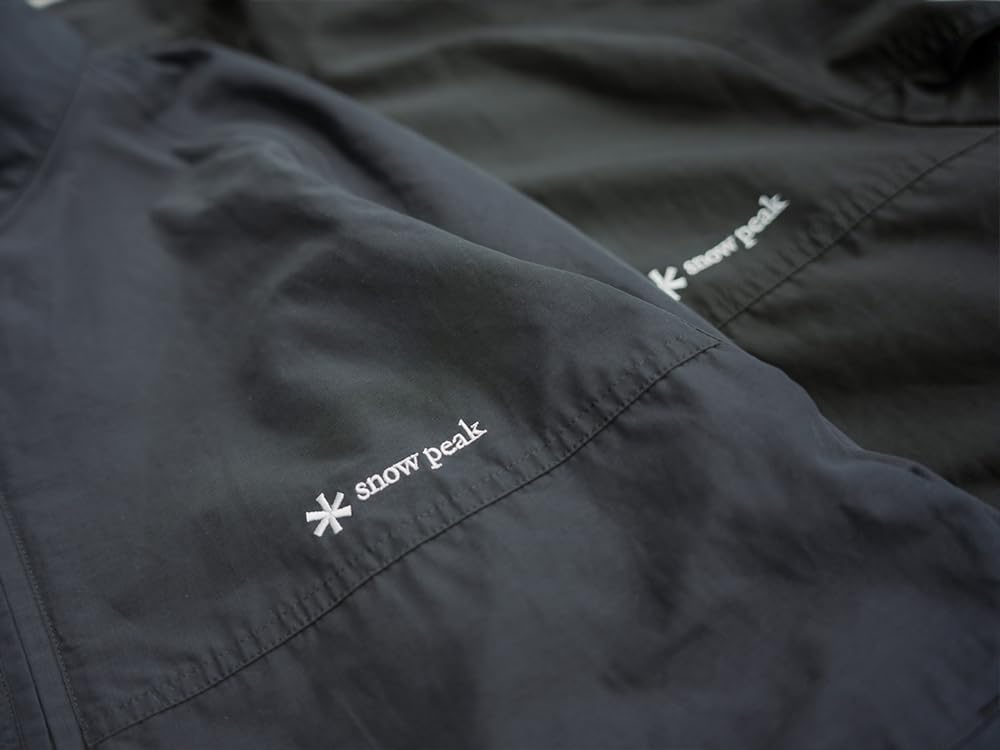 Snow Peak Leichte Mountain Cloth Stehkragenjacke Oberteil Größe M EC-JK-25SU001, Jacke, Herren/Damen, Anthrazit,