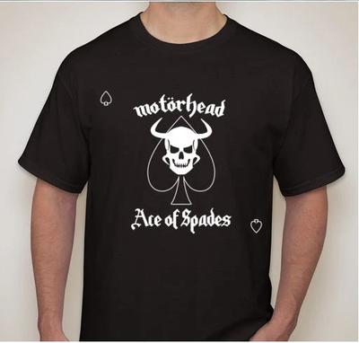 MOTORHEAD Ace of Spades LEMMY Thrash Hardcore  Punk Rock Band T Shirt Tee