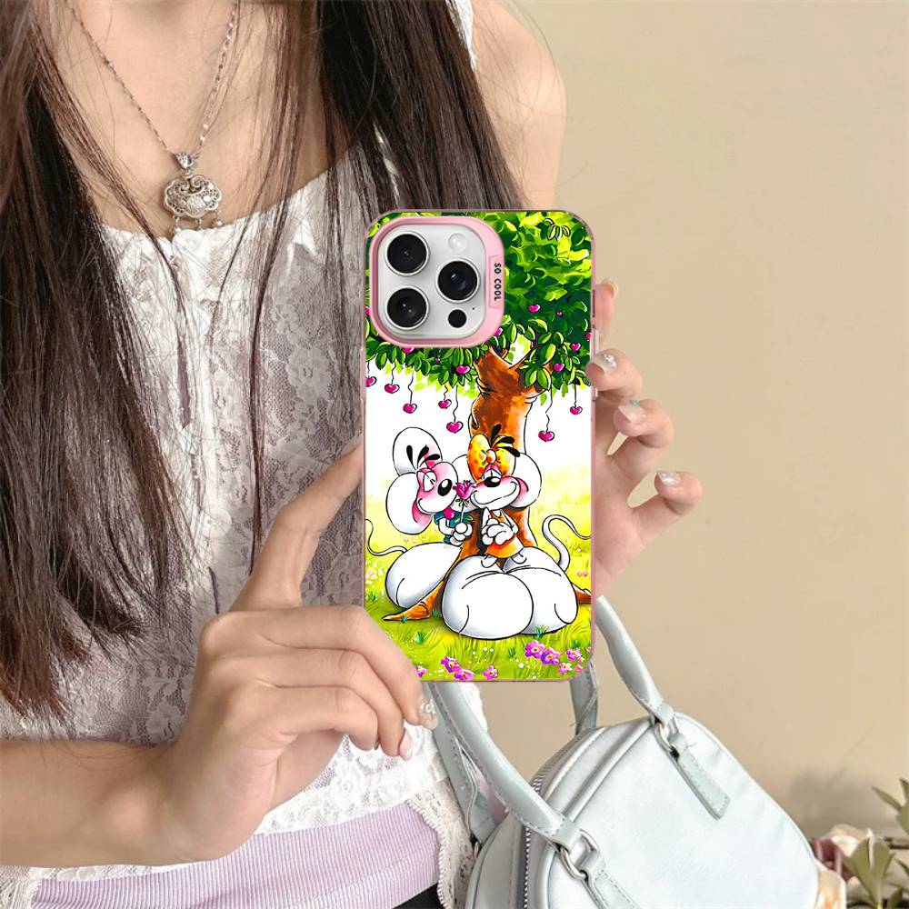 Cartoon D-Diddl Phone Case For IPhone 16 15 14 13 12 11 17 Pro MAX Plus Pro Matte Shockproof Cover