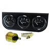 12V Universal 52mm Triple Kit Oil Temp Water Temp Temperature Oil Pressure Sensor Car Meter