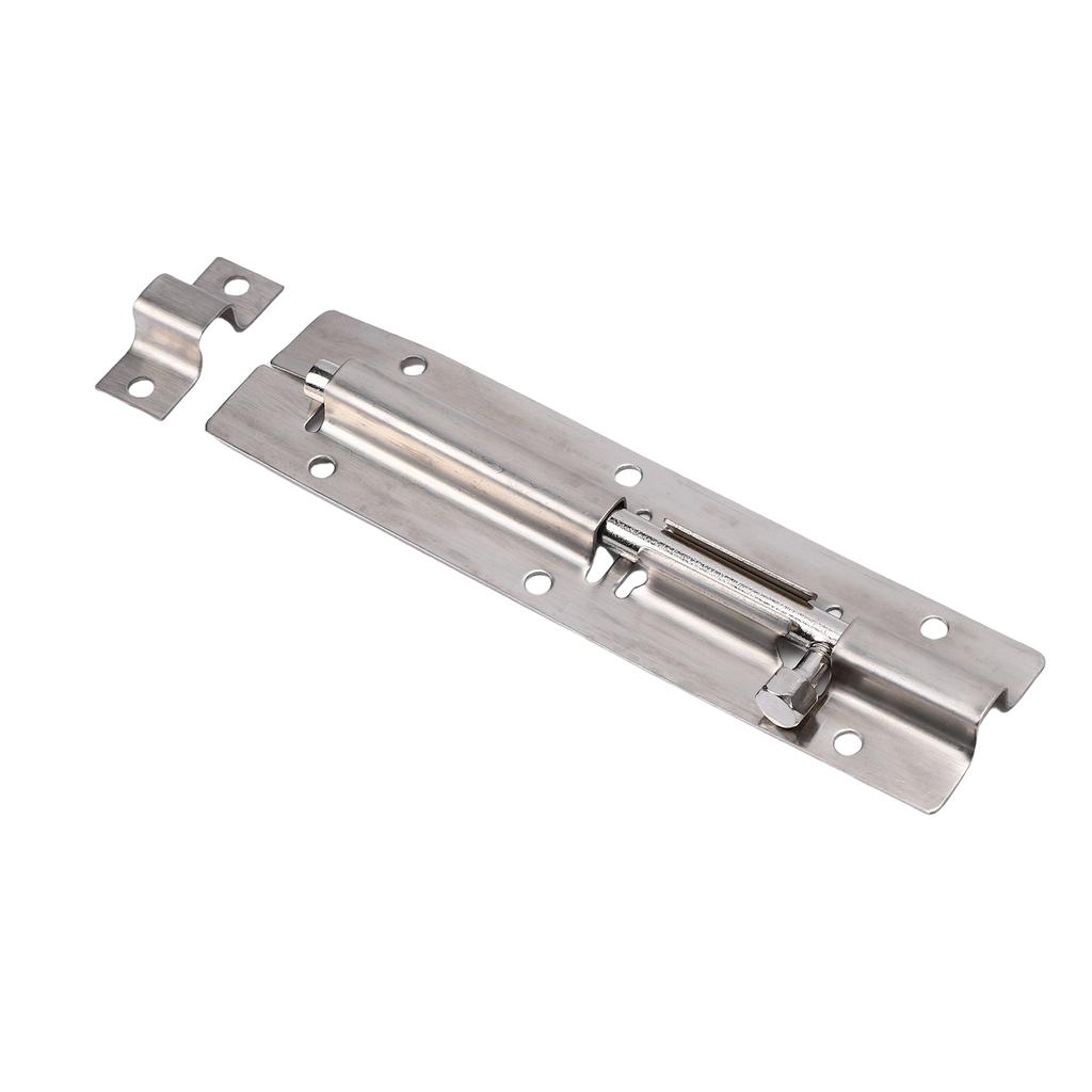 Slide Bolt Latch 6 Inch 304 Stainless Steel Heavy Duty Sliding Bolt Lock Latch for Large Wardrobes Garage Cabinets