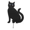 Épouvantail de jardin - wenko - lot de 2 - métal noir laqué - 37 x 24 cm