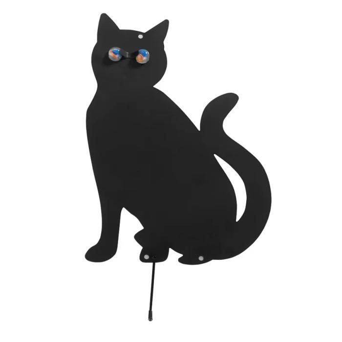 Épouvantail de jardin - wenko - lot de 2 - métal noir laqué - 37 x 24 cm