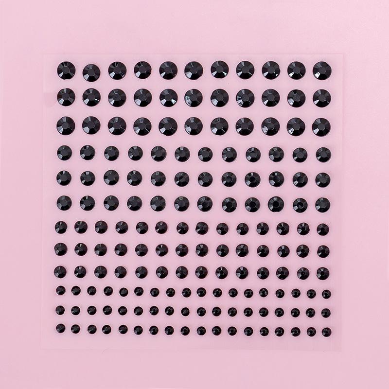 1Sheet 165Pcs 3456Mm Rhinestone Stickers Crystal Jewels Stickers Self Adhesive Face Body Gem Stickers Diy Decorative Crafts