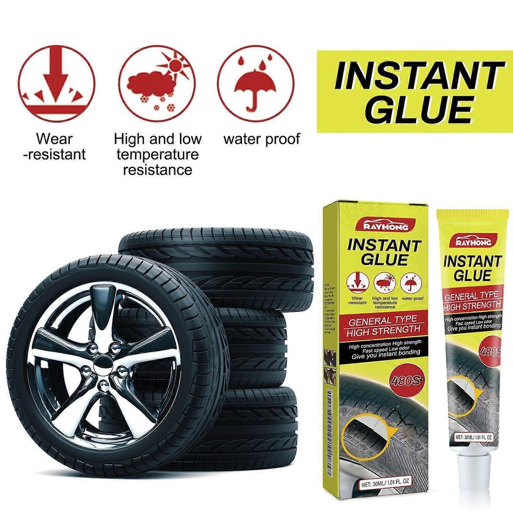 Limited time!!Rayhong Tire Repair Glue Car Tire Crack Repair Glue Tire Maintenance Repair Adhesive Sealant
