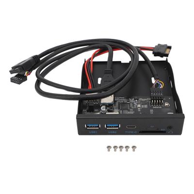 USB3.2 GEN1 Type C Disket Sürücü Paneli 5Gbps Tak ve Çalıştır 3.5 inç Ön Panel USB3.2 19PIN Hub for