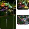 6/8/10 Heads Solar Butterfly Lights Outdoor Multi-Color Changing Butterfly Solar Lights  Lawn Yard