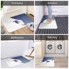 Ski People Fashionable Style Door Mat Machine Washable for Bathroom Bedroom Living Room Entrance