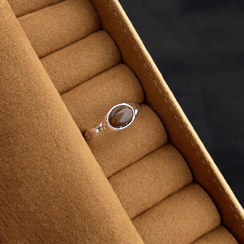 Light Luxury High-end Zircon Index Finger Ring Niche Retro Palace Style Ring Fashion Temperament Medieval Style Ring Female