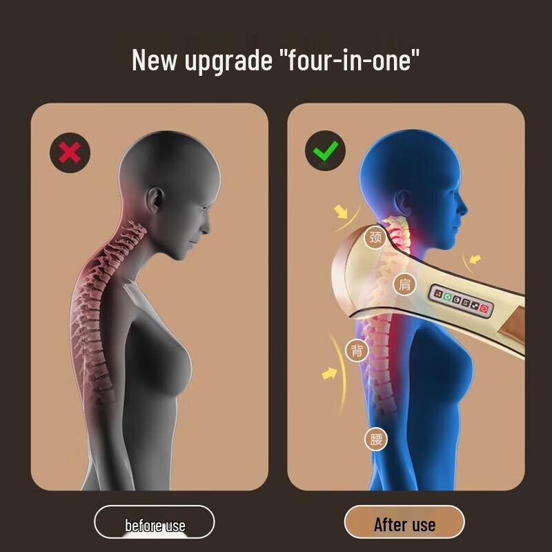 AUX Heated Shoulder and Neck Massager CN plug (adapter included)