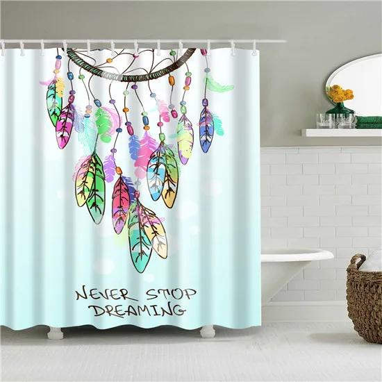 African Style Portrait National Style Bathroom Shower Curtains Frabic Waterproof Polyester Bath Curtain With Hooks