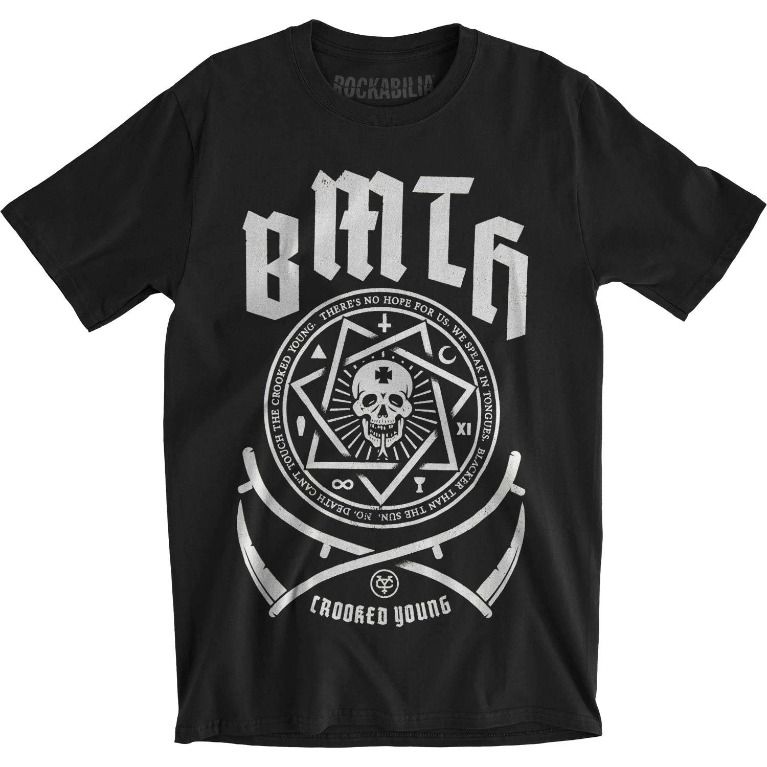 Men s Bring Me The Horizon Crooked Slim Fit T-shirt Small Black XXXXL