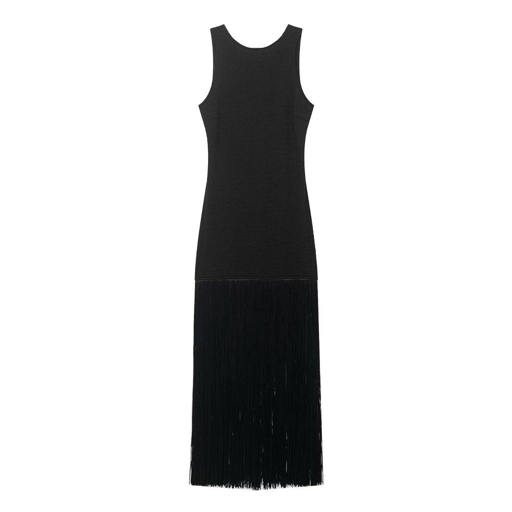 Hochwertiges Schlankes Damen-Quastenkleid - Neuer Einfacher Stil Nischen-Design