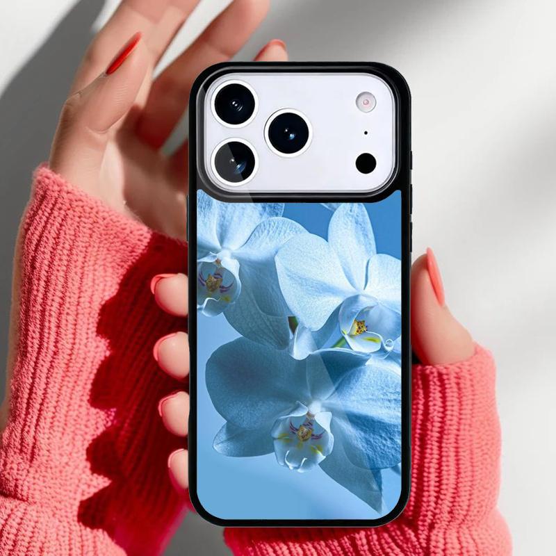 Orchid Flowers Colorful soft Phone Case for iPhone 17 Air 16e 15 14 13 Pro Max Back Cover for 12 11 Pro Coque