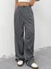 2026 New Loose Wide Leg Pants Women Striped Casual Trousers Loose Fit Long Pants Fashion Elegant Office Ladies Simple Long Pants