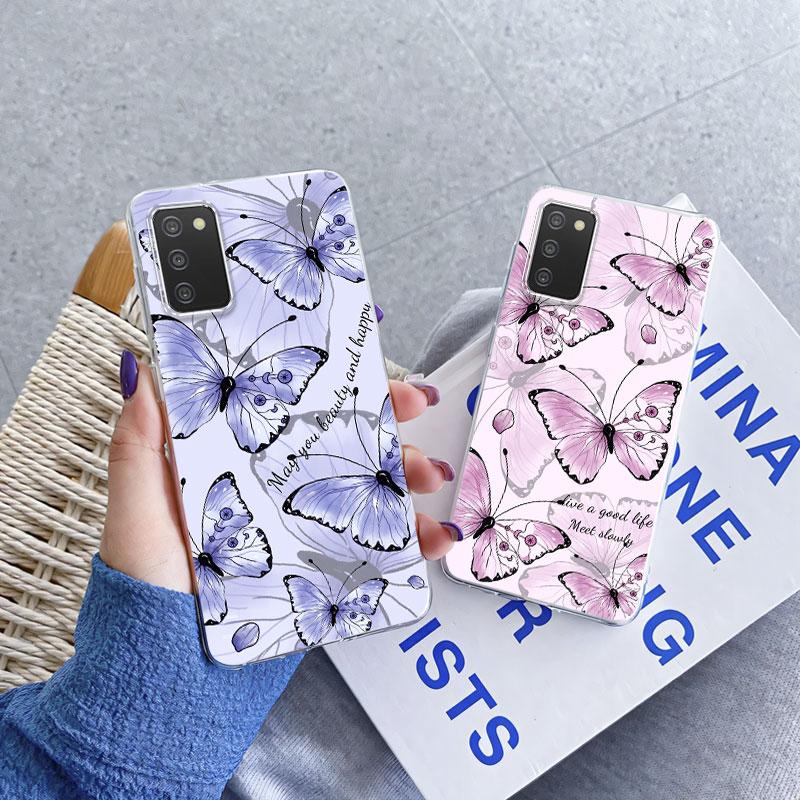 For Samsung A41 A21s A11 Case Luxury Phone Case For Samsung Galaxy A41 A21S Marble Flower Clear Soft Silicone Protective Cover