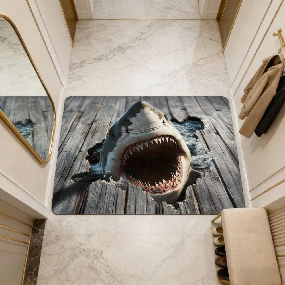 Απορροφητικό Οπτική Ψευδαίσθηση Πατάκι Εισόδου 3D Επίπεδο Χαλί Πόρτας Υπνοδωματίου Χαλί Μπάνιου Διακόσμηση Σπιτιού