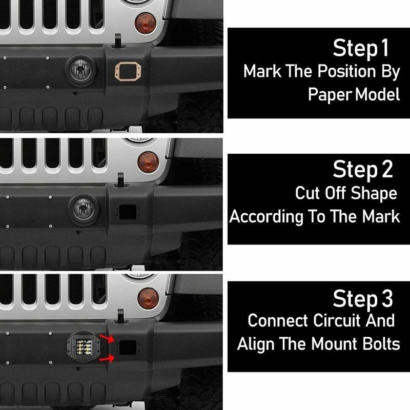 5" 40W Flush Mount LED Work Light For Tractors Boat Auto Off Road 4x4 12V 24V Spotlight LED Light Bar Car Driving Lamp