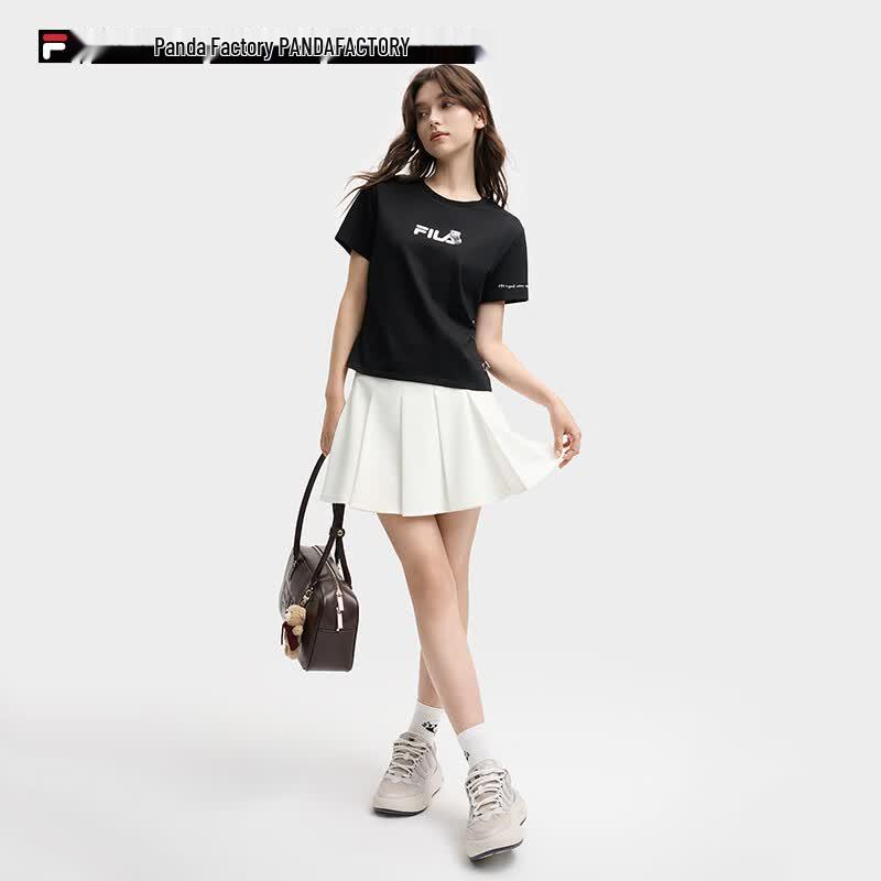 Fila Women's Giant Panda Slim-Fit Short Sleeve T-Shirt
