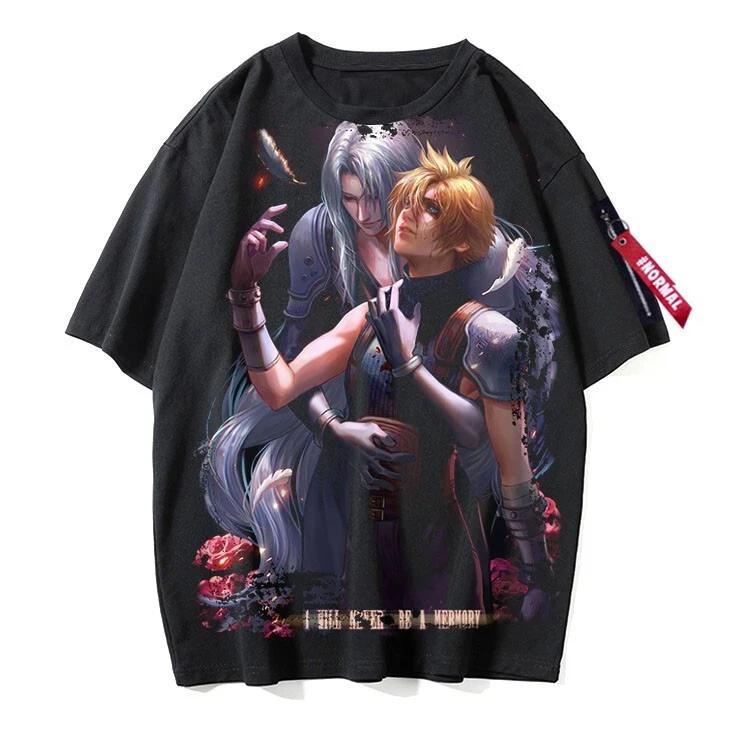 Final Fantasy Cosplay Anime Manga Streetwear T-Shirt Tee Undershirt Polyester XL