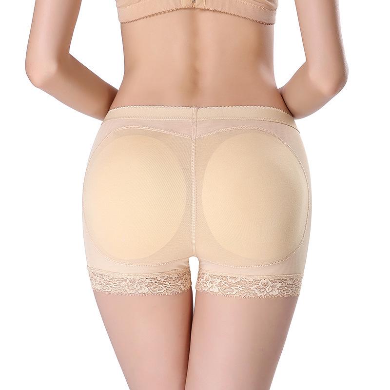 Breathable Buttocks Shaping Pants with Inserts for Tummy Control & Hip Lift S абрикосовый
