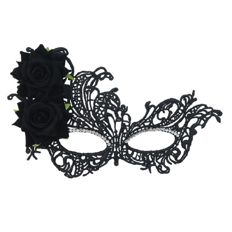Halloween Maskeradmask Spetsögonmask Venetiansk Mask Halvansiktig Spetsmask Mardi Gras-mask Karnevalsfest Kostymbal