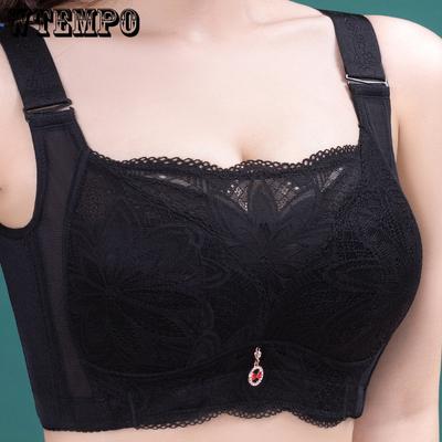 Large Size Bra Women's Tube Top Adjustable Underwear E Cup Bralette Lace Sexy Bra Push Up Sensual Lingerie Invisible Bra