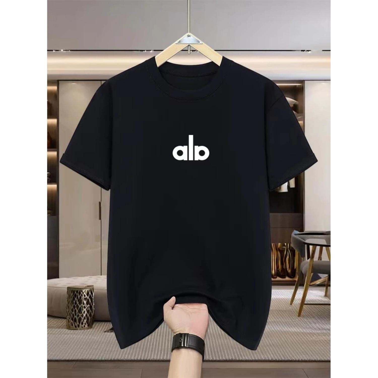 

2026 Summer New American Double Yarn Combed Cotton Men s Short Sleeve Loose Couple Half Sleeve Women s Printed T-shirt S разноцветный