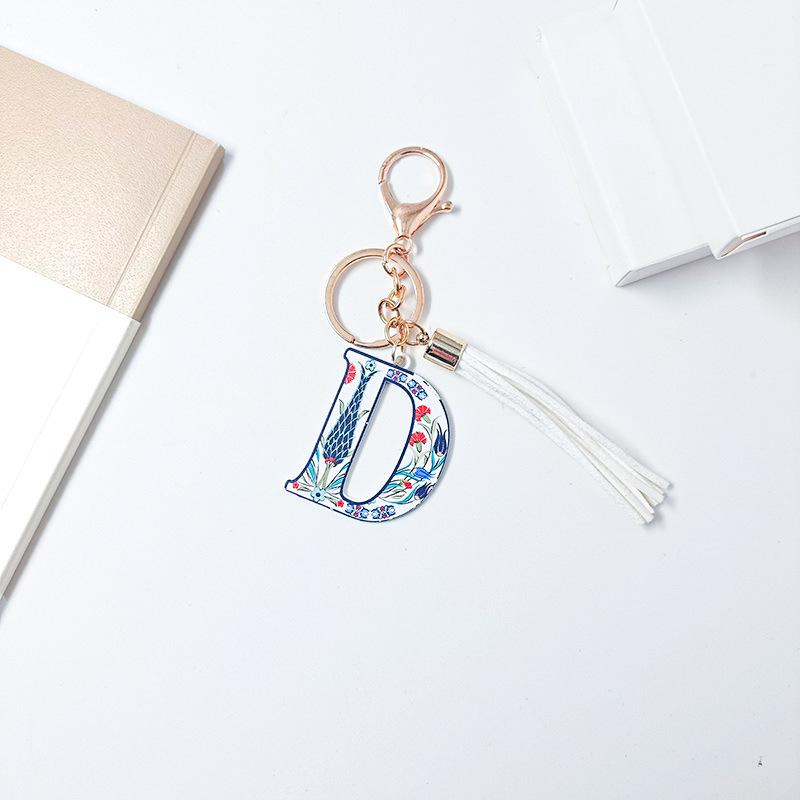 Colorful English Alphabet Keychain & Graduation Gift Accessory
