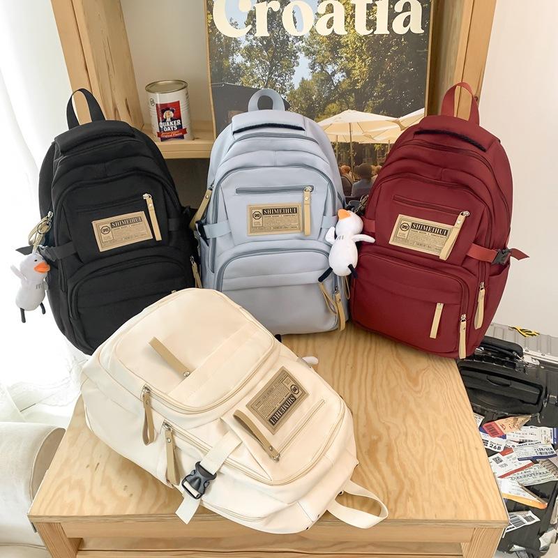 Schoolbag Casual Versatile School Bag College Student Junior High School Large Capacity Simple Computer Backpack Men's and Women's Backpack Tide