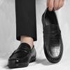 Fashion Mens Lazy Shoes Moccasins Fashion Man Casual Leather Shoes  Handmade Mens Driving Shoes Loafers Breathable Comfort Slip-on Flats