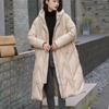 Vêtements pour femmes Doudoune Duvet de canard blanc Épaissie Sous le genou Tendance Coupe ample Élégante Grande taille Chaude