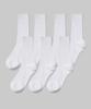 Musinsa Standard Wide Ribbed Crew Socks 7-Pack [White]