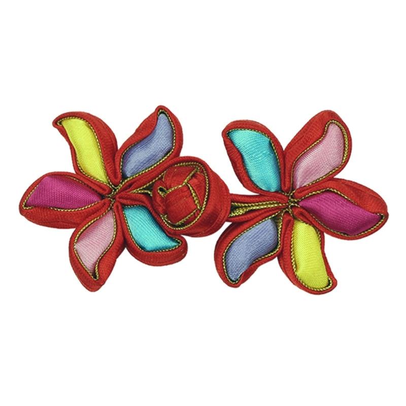 Chinese Knot Frog Buttons Cheongsam Buttons Flower Chinese Closures Buttons Sewing Fasteners for DIY Chinese Cloaks Coat