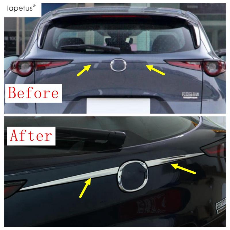 Car Exterior Rear Trunk Tailgate Door Lid Decor Strip Cover Trim For Mazda CX-30  - 2025 ABS / Stainless Steel Accessories