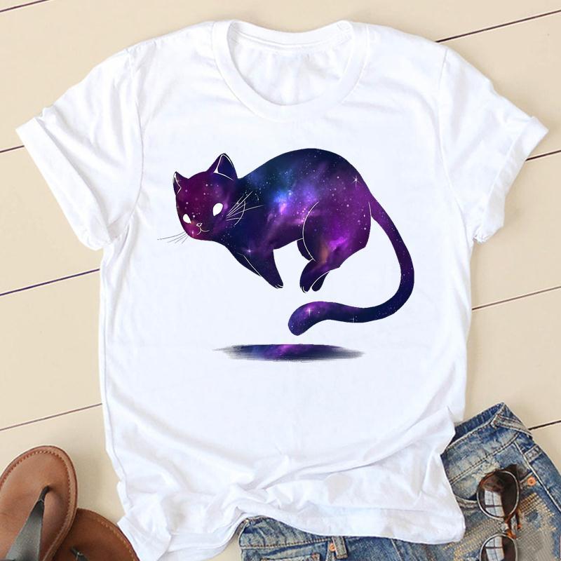 GMXIA женские модные повседневные летние весенние однотонные футболки с круглым вырезом — фото 16