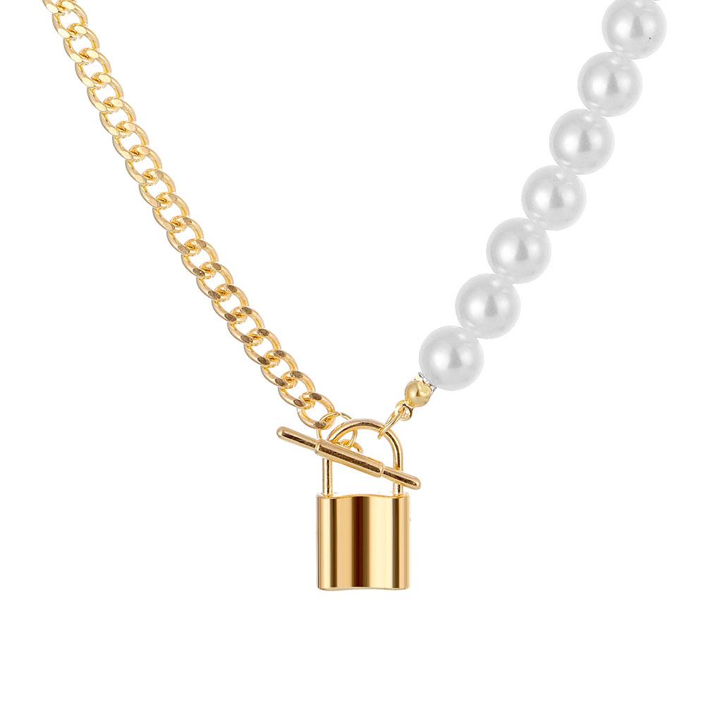 Collana Trendy con Ciondolo a Cuore per Donna - Catena Minimalista per la Clavicola con Chiusura OT per uno Stile alla Moda