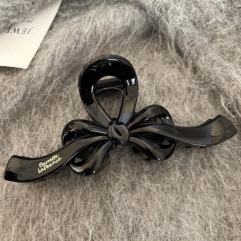 

1pc New Bow Clip for Women, Large Size, Multiple Hair Volume, High-end Shark Clip, Cross-border Hair Clip, Rear Head Ornament